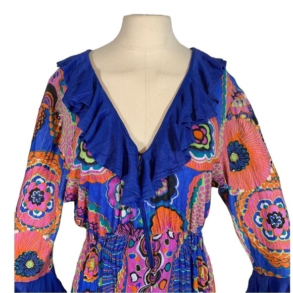 Vintage 1960s Playsuit Romper Size Large - Picture 4 of 9